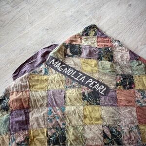 Rare Magnolia Pearl Multicolor Patchwork Throw